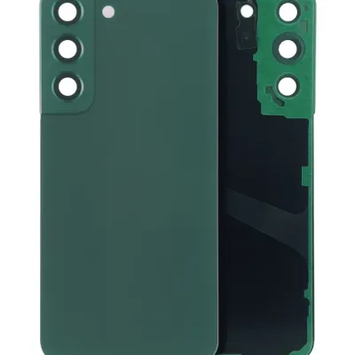 Задня кришка зі склом і камерою для Samsung Galaxy S22 5G (без логотипу) (Aftermarket Plus) (зелений)