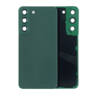 Задня кришка зі склом і камерою для Samsung Galaxy S22 5G (без логотипу) (Aftermarket Plus) (зелений)