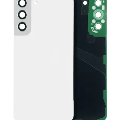 Задня кришка зі склом і камерою для Samsung Galaxy S22 Plus 5G (без логотипу) (Aftermarket Plus) (білий)