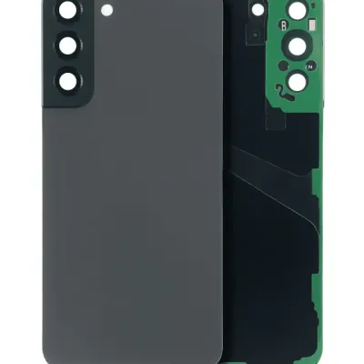 Задня кришка зі склом і камерою для Samsung Galaxy S22 Plus 5G (без логотипу) (Aftermarket Plus) (графітовий)