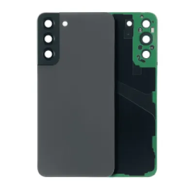 Задня кришка зі склом і камерою для Samsung Galaxy S22 Plus 5G (без логотипу) (Aftermarket Plus) (графітовий)