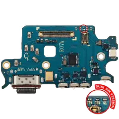 Плата зарядки з читачем SIM для Samsung Galaxy S22 5G (S9010) (Dual Sim Version) (Premium)