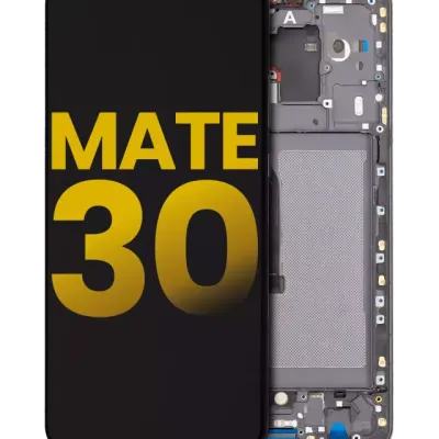 Дисплейний модуль (LCD) з рамкою для Huawei Mate 30 (Refurbished) (чорний)