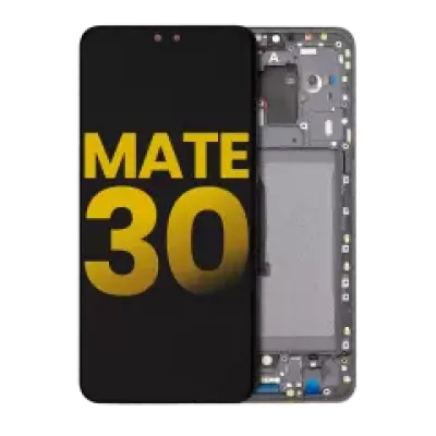 Дисплейний модуль (LCD) з рамкою для Huawei Mate 30 (Refurbished) (чорний)