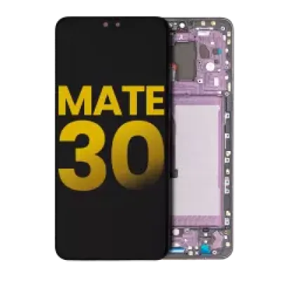 Дисплейний модуль (LCD) з рамкою для Huawei Mate 30 (Refurbished) (фіолетовий)