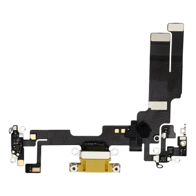 Charging Port Flex Cable For iPhone 14 (Premium) (Yellow)