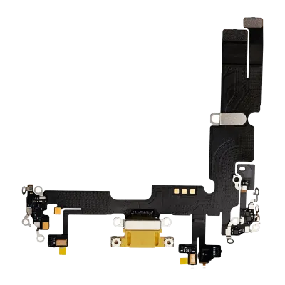 Charging Port Flex Cable For iPhone 14 Plus (Premium) (Yellow)