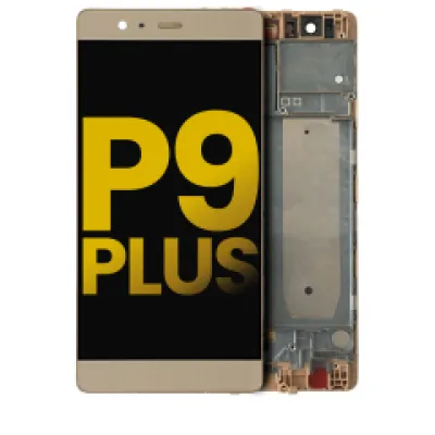 Дисплейний модуль (LCD) з рамкою для Huawei P9 Plus (Refurbished) (Haze Gold)