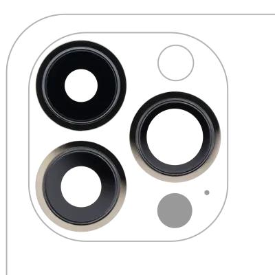 Back Camera Lens With Bracket & Bezel For iPhone 13 Pro / 13 Pro Max (Real Sapphire) (Premium) (Gold)