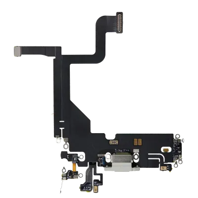 Шлейф зарядки для iPhone 13 Pro (Used OEM Pull) (сріблястий)