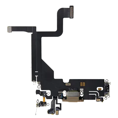 Шлейф зарядки для iPhone 13 Pro (Used OEM Pull) (золотий)