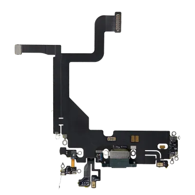 Charging Port Flex Cable For iPhone 13 Pro (Used OEM Pull) (Alpine Green)