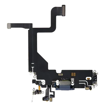 Charging Port Flex Cable For iPhone 13 Pro (Used OEM Pull) (Sierra Blue)