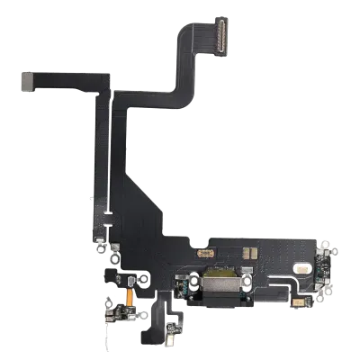 Charging Port Flex Cable For iPhone 13 Pro (Aftermarket Plus) (Graphite)