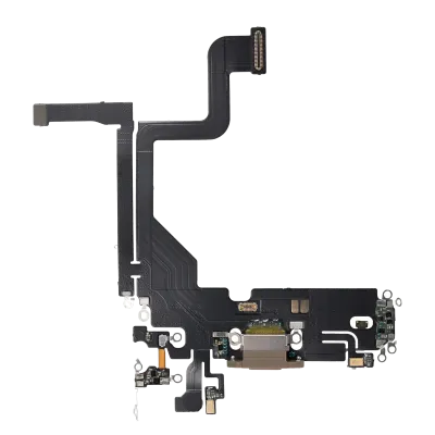 Charging Port Flex Cable For iPhone 13 Pro (Aftermarket Plus) (Gold)
