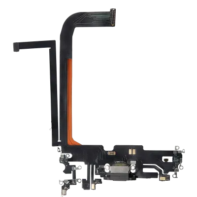 Charging Port Flex Cable For iPhone 13 Pro Max (Aftermarket Plus) (Graphite)