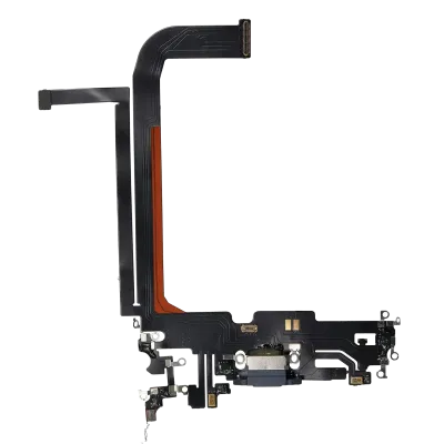 Charging Port Flex Cable For iPhone 13 Pro Max (Aftermarket Plus) (Sierra Blue)