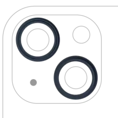 Рамка камери для iPhone 13 / 13 Mini (Midnight) (2 шт)