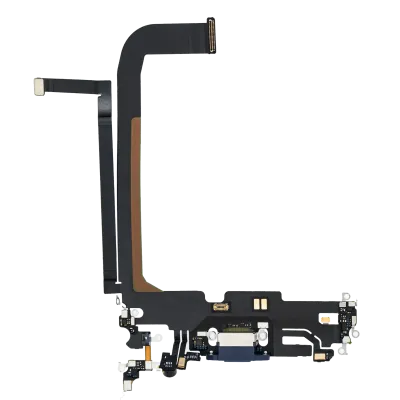 Charging Port Flex Cable For iPhone 13 Pro Max (Premium) (Sierra Blue)