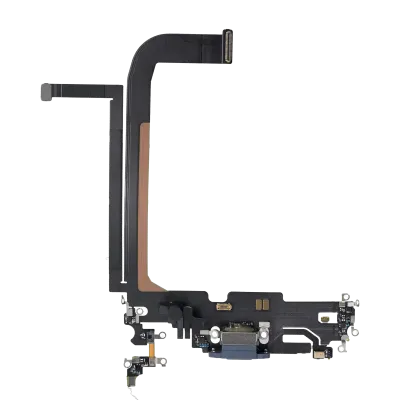 Charging Port Flex Cable For iPhone 13 Pro Max (Used OEM Pull) (Sierra Blue)