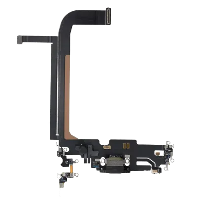 Charging Port Flex Cable For iPhone 13 Pro Max (Used OEM Pull) (Graphite)