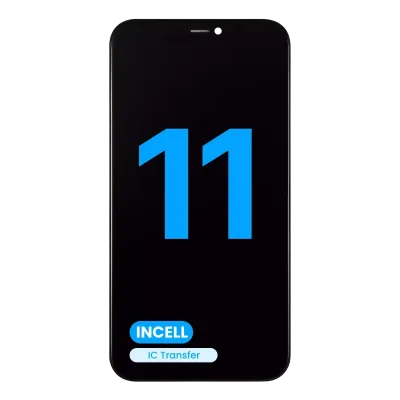 Дисплейний модуль з металевою пластиною для iPhone 11 (Aftermarket/Incell)