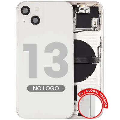 Back Housing W/ Small Parts For iPhone 13 (EU / Global Version) (Aftermarket Plus) (Starlight)