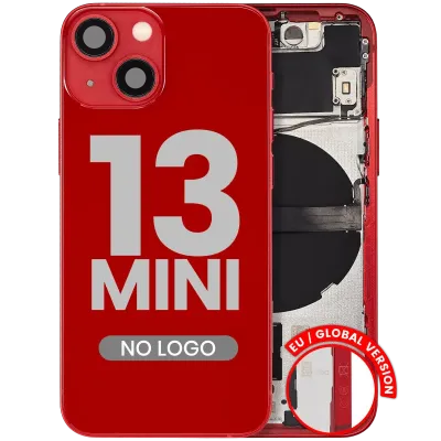 Back Housing W/ Small Parts For iPhone 13 Mini (EU / Global Version) (Aftermarket Plus) (Red)