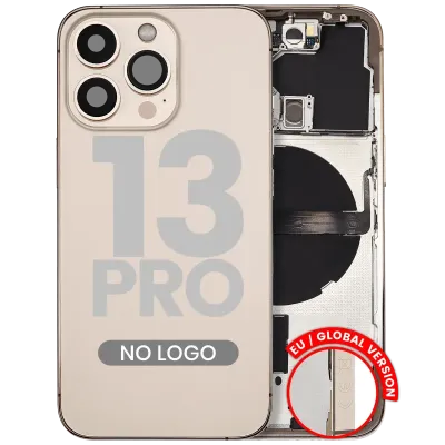Back Housing W/ Small Parts For iPhone 13 Pro (EU / Global Version) (Aftermarket Plus) (Gold)