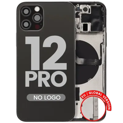 Back Housing W/ Small Parts For iPhone 12 Pro (EU / Global Version) (Aftermarket Plus) (Graphite)