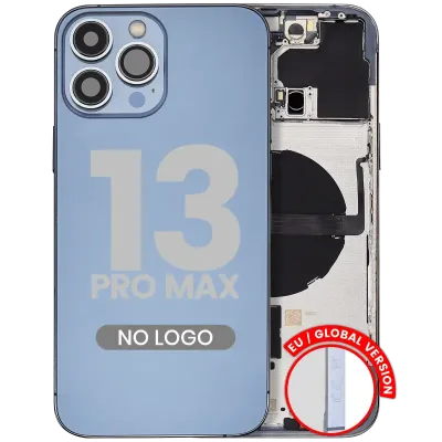 Заднє скло з дрібними деталями для iPhone 13 Pro Max (EU / Global Version) (Aftermarket Plus) (Sierra Blue)