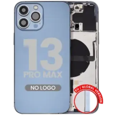 Заднє скло з дрібними деталями для iPhone 13 Pro Max (EU / Global Version) (Aftermarket Plus) (Sierra Blue)
