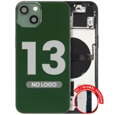 Заднє скло з дрібними деталями для iPhone 13 (EU / Global Version) (Aftermarket Plus) (зелений)