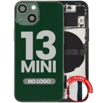Заднє скло з дрібними деталями для iPhone 13 Mini (EU / Global Version) (Aftermarket Plus) (зелений)