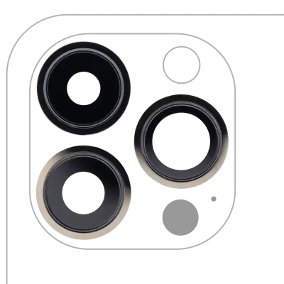 Back Camera Lens With Bracket & Bezel For iPhone 13 Pro / 13 Pro Max (Aftermarket Plus) (Gold)