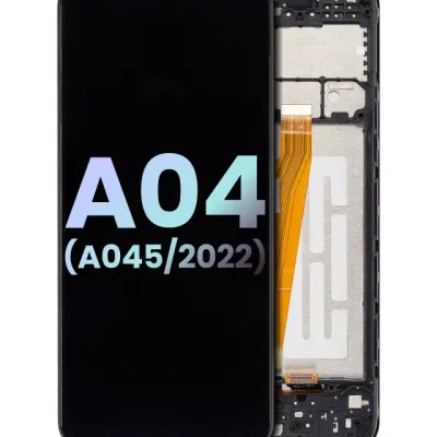 Дисплейний модуль (LCD) з рамкою для Samsung Galaxy A04 (A045 / 2022) (Service Pack) (Всі кольори)