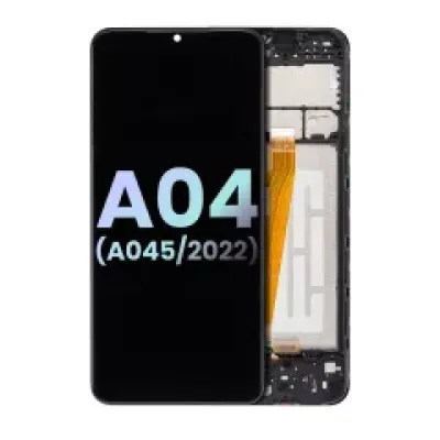 Дисплейний модуль (LCD) з рамкою для Samsung Galaxy A04 (A045 / 2022) (Service Pack) (Всі кольори)
