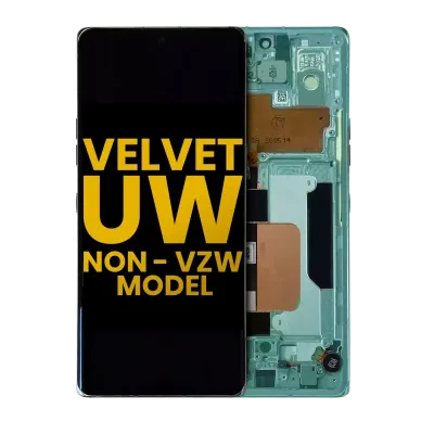 Дисплейний модуль (OLED) з рамкою для LG Velvet 5G (Non-Verizon 5G UW Frame) (Refurbished) (Green)