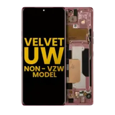 Дисплейний модуль (OLED) з рамкою для LG Velvet 5G (Non-Verizon 5G UW Frame) (Refurbished) (червоний)