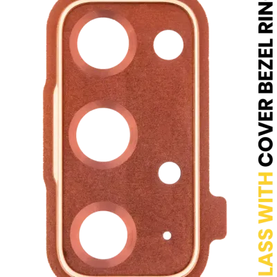 Скло камери з рамкою для Samsung Galaxy S20 FE 4G / 5G (Cloud Orange)