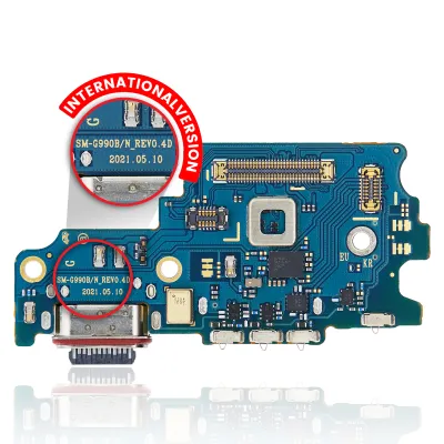 Плата зарядки зі зчитувачем SIM для Samsung Galaxy S21 FE 5G (G990B/N) (International Version) (Premium)