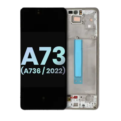 Дисплейний модуль (OLED) для Samsung Galaxy A73 5G (A736 / 2022) (Service Pack) (білий)