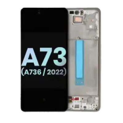Дисплейний модуль (OLED) для Samsung Galaxy A73 5G (A736 / 2022) (Service Pack) (білий)