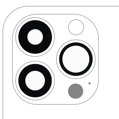 Скло камери (тільки скло) з проклейкою для iPhone 13 Pro / 13 Pro Max (3 шт) (Aftermarket Plus)