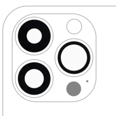 Скло камери (тільки скло) з проклейкою для iPhone 13 Pro / 13 Pro Max (3 шт) (Aftermarket Plus)