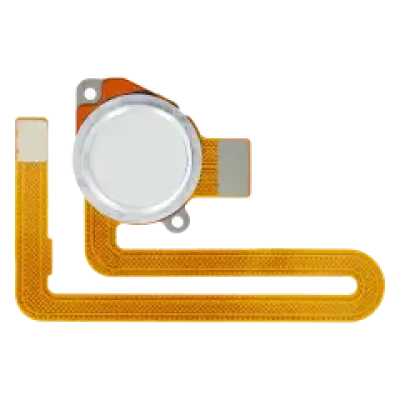 Датчик відбитків пальців зі шлейфом для Motorola Moto G8 Power (XT2041-1 / XT2041-3 / 2020) (біла)