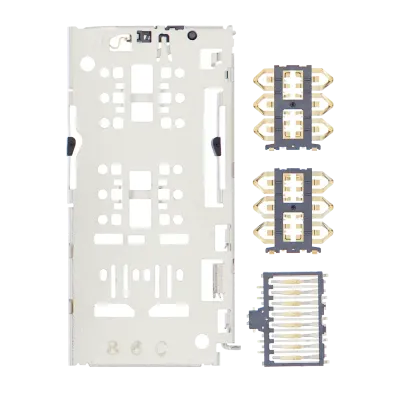 Sim Card Reader For Motorola Moto G8 Power Lite (XT2055 / 2020) / Moto E6S (XT2053-1 / 2020) (4 Piece Set)