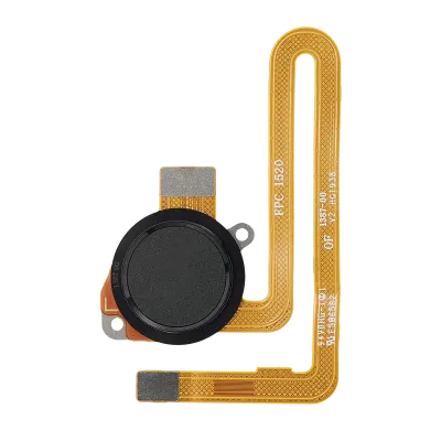 Датчик відбитків пальців зі шлейфом для Motorola Moto G8 Power (XT2041-1 / XT2041-3 / 2020) (Smoke Black)