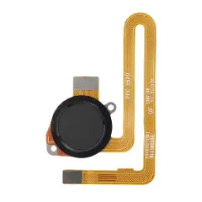 Датчик відбитків пальців зі шлейфом для Motorola Moto G8 Power (XT2041-1 / XT2041-3 / 2020) (Smoke Black)