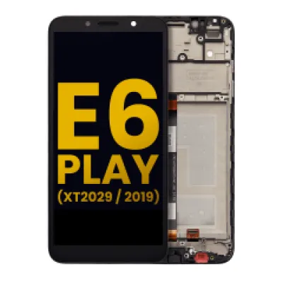 Дисплейний модуль (LCD) з рамкою для Motorola Moto E6 Play (XT2029 / 2019) (Refurbished) (Усі кольори)